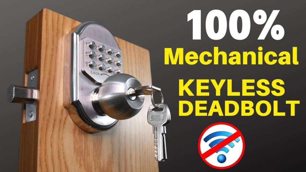 Keyless Door Lock Reviews Gate Lock Ideas Elemake Keyless Deadbolt Installation